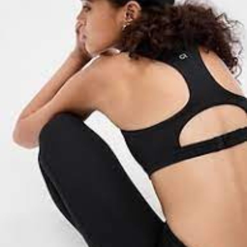 Gap Recycled Power High Impact Sports Bra, Black